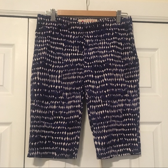 Marni Pants - Marni cotton printed shorts